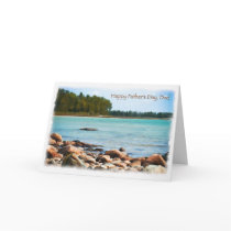 Lake Shore Scene Happy Fathers Day Card