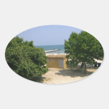 Lake Shores Getaway! Oval Stickers