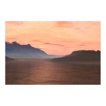 Lake Sunset Print posters