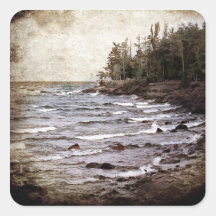 Lake Superior Waves Sticker