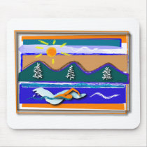 Lake Swim Mouse Pads