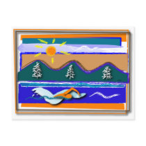 Lake Swim Post Cards