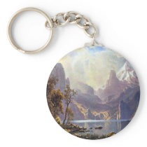 Lake Tahoe by Albert Bierstadt Key Chain