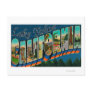 Lake Tahoe, California - Large Letter Scenes 2 Postcard