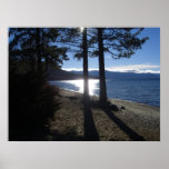 lake tahoe shore poster