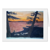 lake tahoe south shore greeting cards