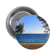 Lake Taupo, New Zealand Buttons