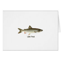 Lake Trout Artwork Greeting Card