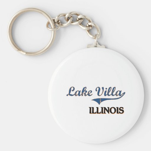 Lake Villa Illinois City Classic Key Chains