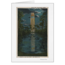 Lake Wales, FL - View of Mt. Lake & Singing Greeting Card