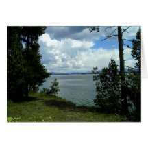 Lake Yellowstone Blank Note Cards