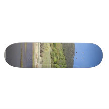 Lakes Hills Trees Sky Water Skateboard Deck