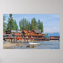 lakeside beach poster