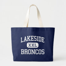 Lakeside Broncos Middle Perris California Canvas Bags