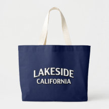 Lakeside California Canvas Bag