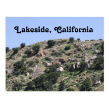 Lakeside, California Mountain Postcard