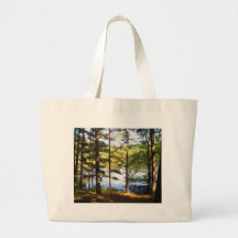 lakeside pines tote bags