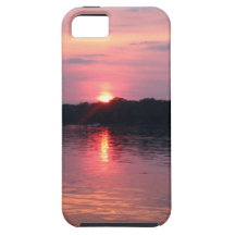 Lakeside Sunset iPhone 5 Cases