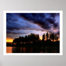 Lakeside Sunset Print