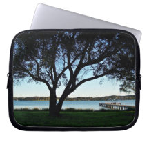 Lakeside view laptop sleeves