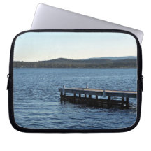 Lakeside wharf laptop sleeve