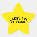 Lakeview California Star Stickers
