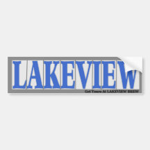 Lakeview Sticker Bumper Stickers
