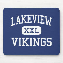 Lakeview - Vikings - High - Columbus Nebraska Mouse Pads