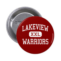 Lakeview - Warriors - Middle - Rossville Georgia Pinback Button