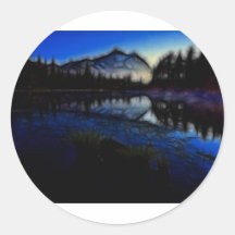 LakeViewz3 Round Sticker