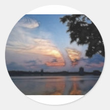 LakeViewz6 Round Sticker