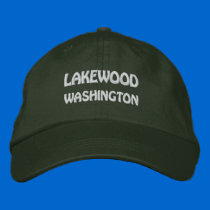 LAKEWOOD, WASHINGTON embroidered hats
