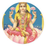 Lakshmi: Triple Lotus Sticker