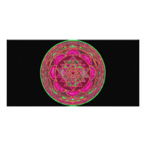 Lakshmi Yantra Mandala photo card