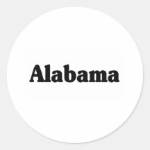 L'Alabama Autocollant Rond