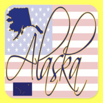 L'Alaska, Etats-Unis autocollants