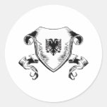 L'Albanie Adhésif Rond
