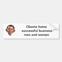 l'Alfred-e-obama-chef, Obama déteste l'autobus réu Autocollants Pour Voiture