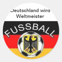 L'Allemagne devient un champion du monde Autocollants Ronds