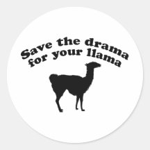 Lama de drame autocollants ronds