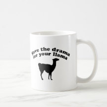 Lama de drame mug à café