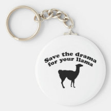 Lama de drame porte-clefs