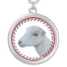 LaMancha Goat Hearts and Hooves Necklace