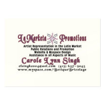 Lamarketa Poster Business Card Templates