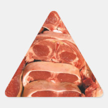 lamb and beef triangle sticker