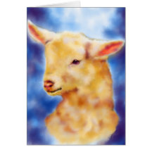 Lamb Portrait Card