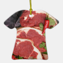 Lamb with chili christmas tree ornament