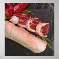 Lamb with chili posters
