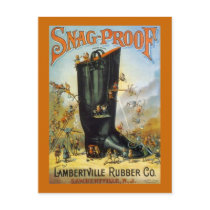 LAMBERTVILLE RUBBER SNAG-PROOF BOOT AD ELVES ~PC