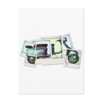 lambretta photo montage post cards